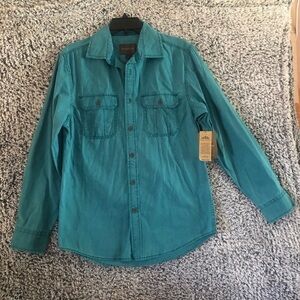 Northwest Women’s light Green Button up Shirt Size S New With Tag